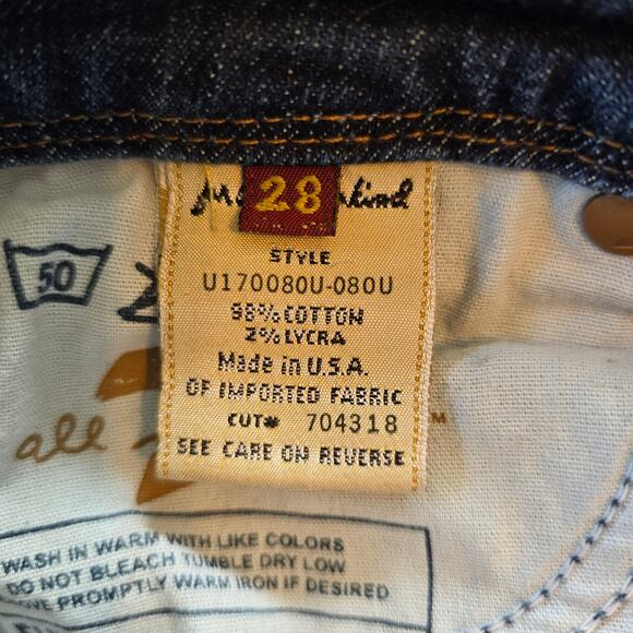 7 For All Mankind Flynt Jeans Women's 28 Bootcut Low Rise Festival Boho READ - Picture 9 of 13